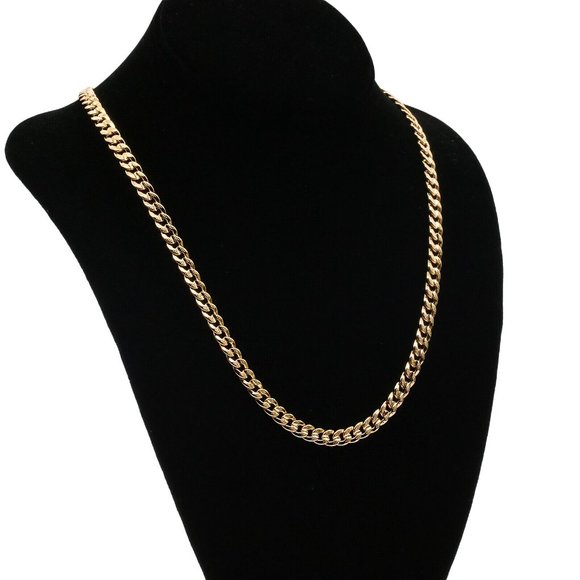 18kt Cross Cuban Frost Necklace - Picture 3 of 4